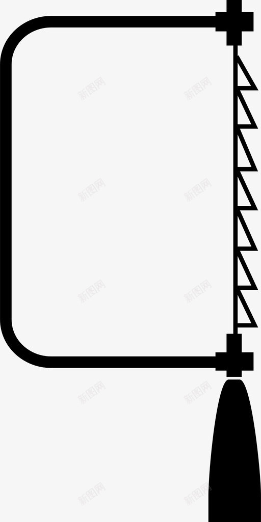 压顶锯木工切片图标svg_新图网 https://ixintu.com 切割 切片 压顶锯 建筑 手锯 木工 锯