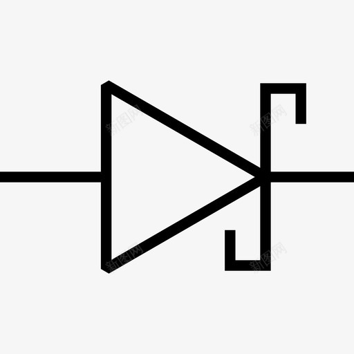 二极管元件计算机图标svg_新图网 https://ixintu.com 二极管 元件 半导体 热载流子二极管 物理 电子元件 肖特基 肖特基二极管 计算机