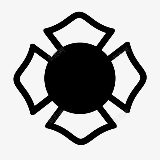 印章符号安全图标svg_新图网 https://ixintu.com 印章 安全 救援 消防员 符号 紧急情况 英雄 荣誉 补丁
