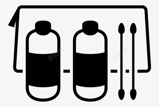 洗漱用品清洁用品护发素图标图标