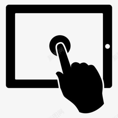 平板电脑手势手图标图标