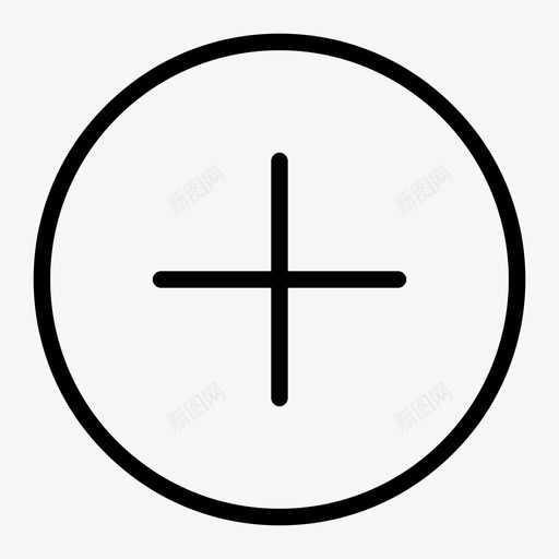 加号圆形环形图标svg_新图网 https://ixintu.com 加号 加号圆圈 图标圆圈 图标符号 圆形 圆形图标 更多 添加 环形