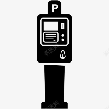 停车收费表汽车城市图标图标