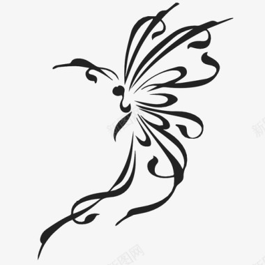 蝴蝶美丽帝王图标图标