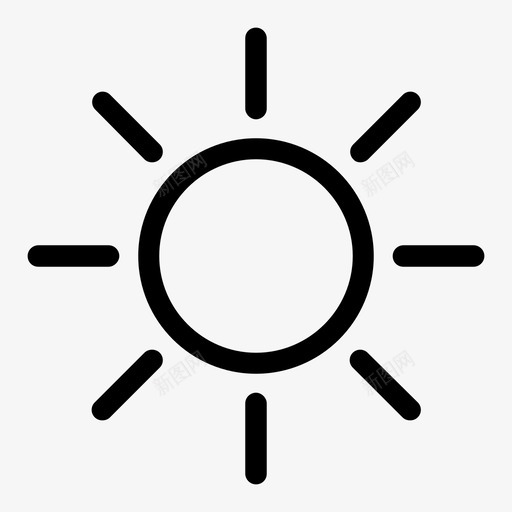 太阳天气要素天气状况图标svg_新图网 https://ixintu.com 光 天气状况 天气要素 太阳 季节 温度 预报