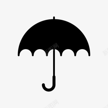 雨伞风挡遮阳图标图标