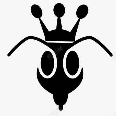 蜂王保护蜂幼虫图标图标