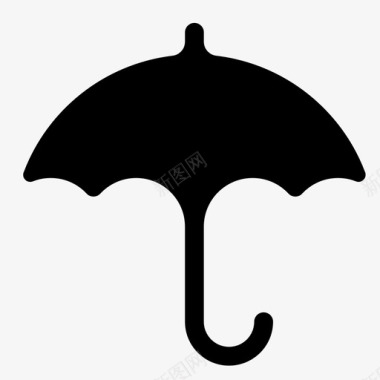 伞保护雨具图标图标