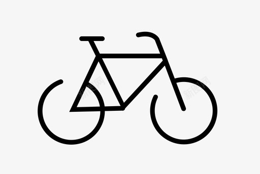 自行车生活方式体育活动图标图标