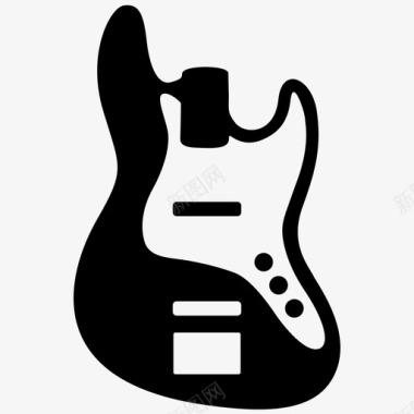 低音吉他本体摇滚乐乐器图标图标