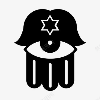哈姆萨光明节犹太图标图标