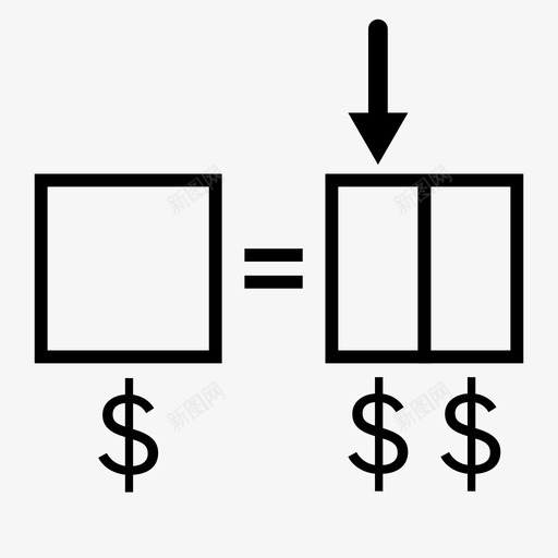 债务资产负债表现金图标svg_新图网 https://ixintu.com 债务 收入 现金 美元 负债 货币 资产负债表