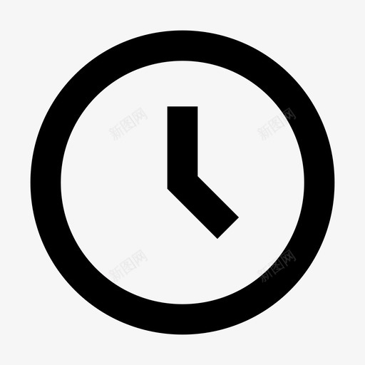 时钟小时分钟图标svg_新图网 https://ixintu.com 分钟 小时 时钟 时间 计时 计时器 非常基本安卓l棒棒糖图标包