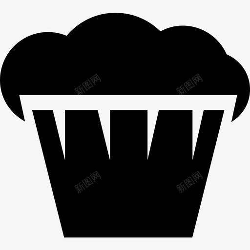 松饼早餐蛋糕图标svg_新图网 https://ixintu.com 吃 早餐 松饼 纸杯蛋糕 蛋糕