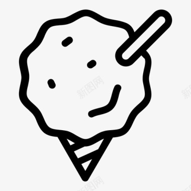 剃须冰冰淇淋筒冰淇淋图标图标