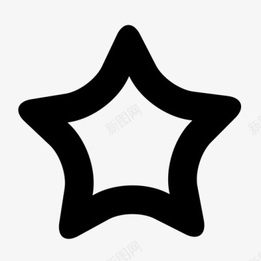 星星星星轮廓形状图标图标