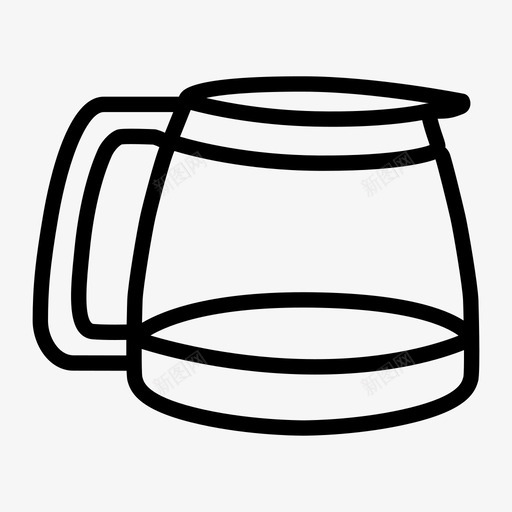 水壶煮沸器咖啡图标svg_新图网 https://ixintu.com 厨房 咖啡 咖啡壶 水壶 煮沸器 盘子