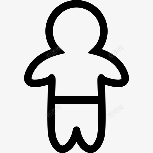 婴儿站立轮廓与裤子人婴儿包1图标svg_新图网 https://ixintu.com 人 婴儿包1 婴儿站立轮廓与裤子