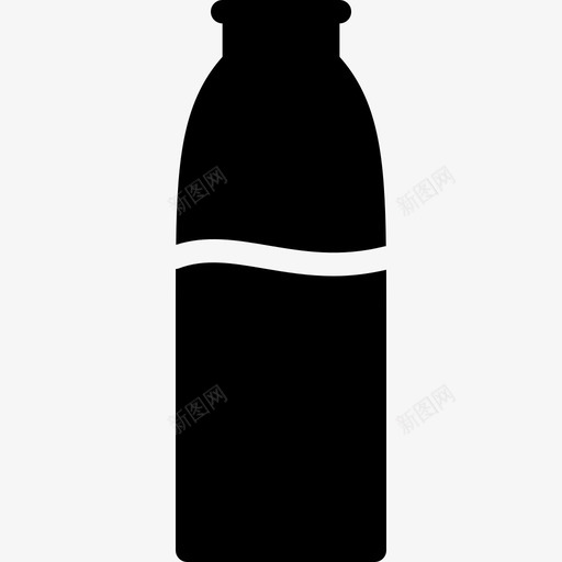 奶瓶天然营养图标svg_新图网 https://ixintu.com 天然 奶瓶 形状 插图 标志 营养 蛋白质 零食 食品和饮料-固体