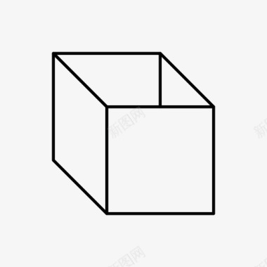 盒子立方体打开图标图标