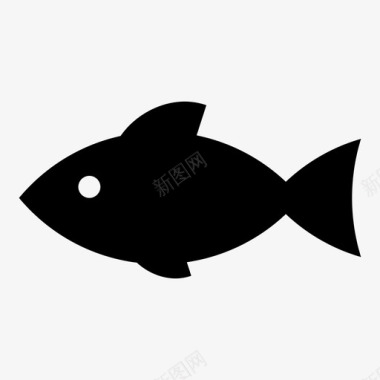 鱼鳟鱼溪流图标图标