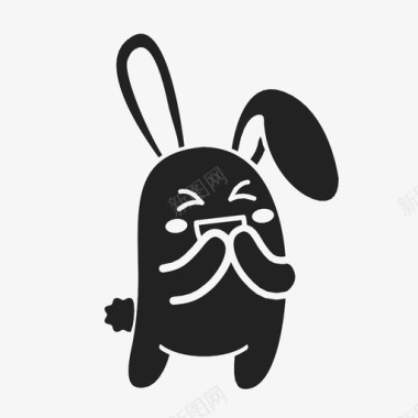 兔子笑兔子卡瓦伊图标图标