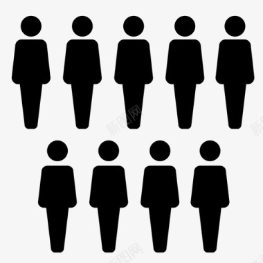 人员人口人员增长图标图标