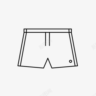短裤服装运动图标图标