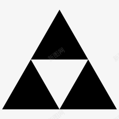 triforce形状sierpinski三角形图标图标