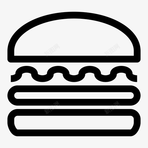 汉堡包巨无霸芝士汉堡图标svg_新图网 https://ixintu.com 吃 垃圾食品 巨无霸 汉堡包 肉 脂肪 芝士汉堡 饭