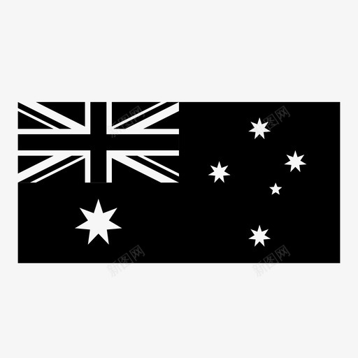 澳大利亚国旗世界国旗旅游图标svg_新图网 https://ixintu.com 世界国旗 会徽 国旗 地点 旅游 澳大利亚国旗