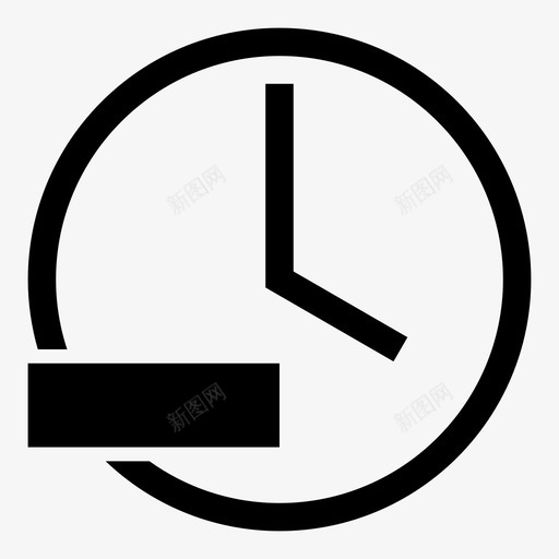 删除时间时钟删除时钟图标svg_新图网 https://ixintu.com 减 减日期 减时间 删除时钟 删除时间 时区 时钟