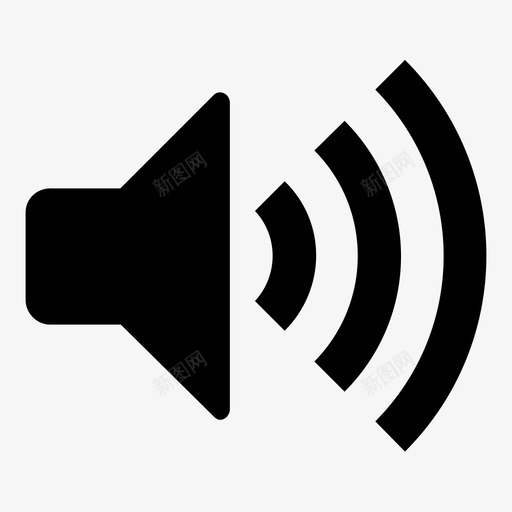 音频最大值音频声音图标svg_新图网 https://ixintu.com web图标 声级 声音 声音指示器 音量 音量指示器 音量级别 音频 音频最大值