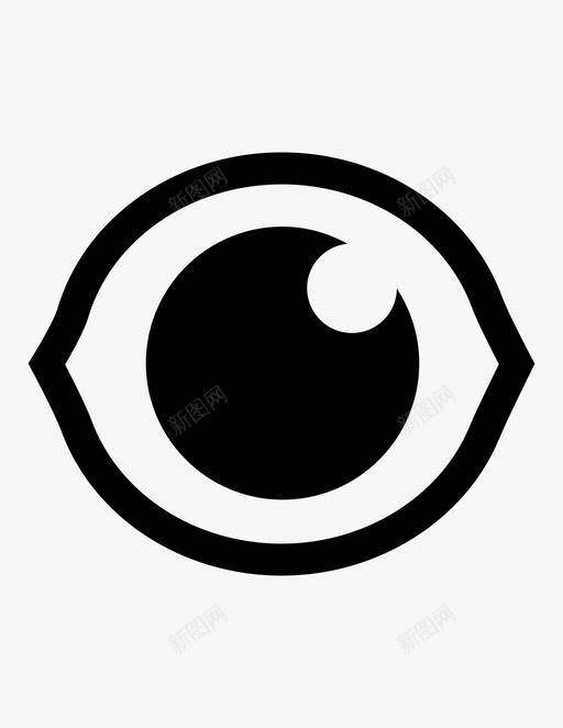 眼睛手表视力图标svg_新图网 https://ixintu.com 手表 眼球 眼睛 视力