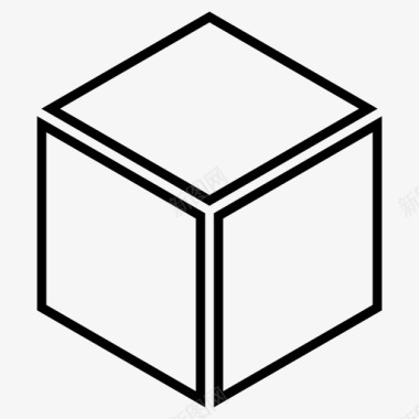 立方体三维骰子图标图标