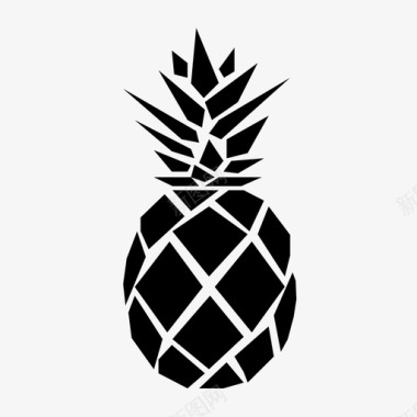 菠萝水果夏威夷图标图标