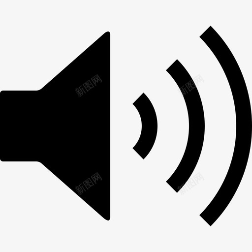 音量非常大扬声器图标svg_新图网 https://ixintu.com 可听 声音 扬声器 标志性 非常大 音量 音频 高声音 高音量