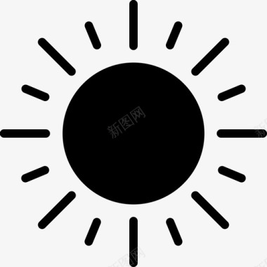太阳亮度能量图标图标