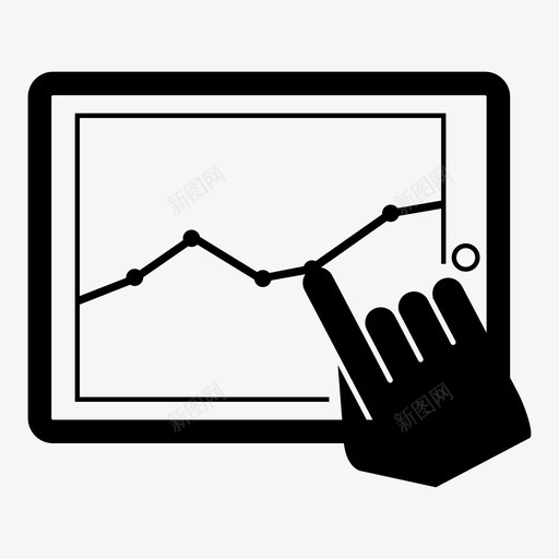 分析趋势触摸屏图标svg_新图网 https://ixintu.com 分析 手持设备 技术 数字交互 电子 统计 触摸屏 趋势