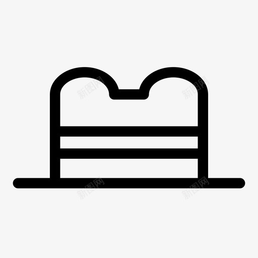 帽子头头饰图标svg_新图网 https://ixintu.com 头 头饰 帽子 男人 男人的帽子