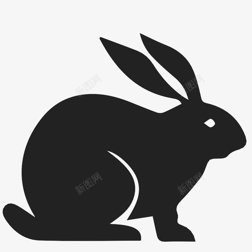兔子温顺奶妈图标svg_新图网 https://ixintu.com 兔子 动物 可爱 奶妈 温顺 耳朵 野兔 驯服