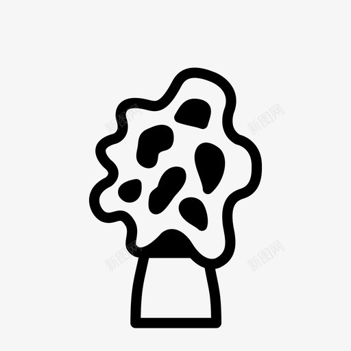 蘑菇配料餐图标svg_新图网 https://ixintu.com 简单食物图标 菜单 营养 蘑菇 配料 零食 餐