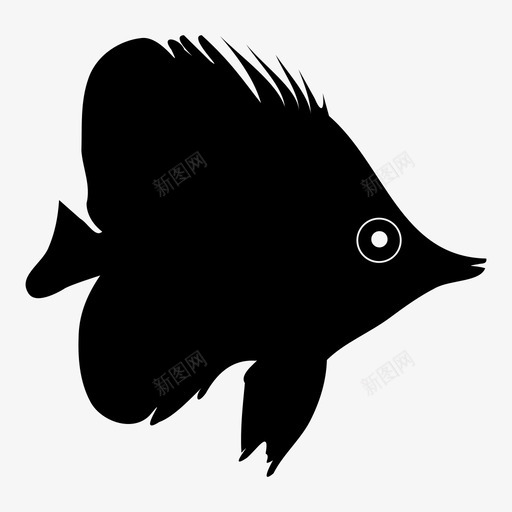 鱼热带鱼海洋生物图标svg_新图网 https://ixintu.com 动物 水 海洋生物 热带鱼 鱼 鱼类