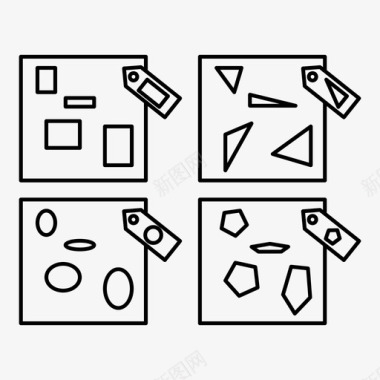 类别排序形状图标图标