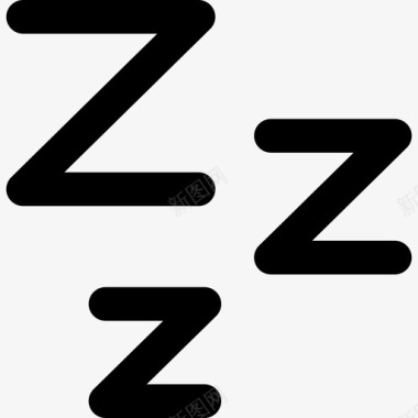 Zzz睡眠符号医药与健康图标图标