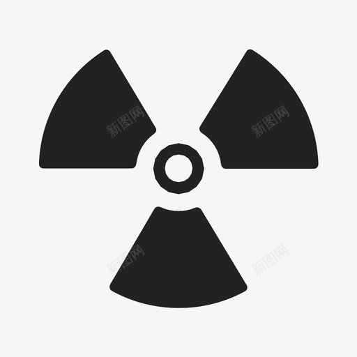 放射性危险爆炸性图标svg_新图网 https://ixintu.com 危险 放射性 核武器 爆炸性 绿色