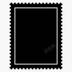信件邮票相框信件图标高清图片