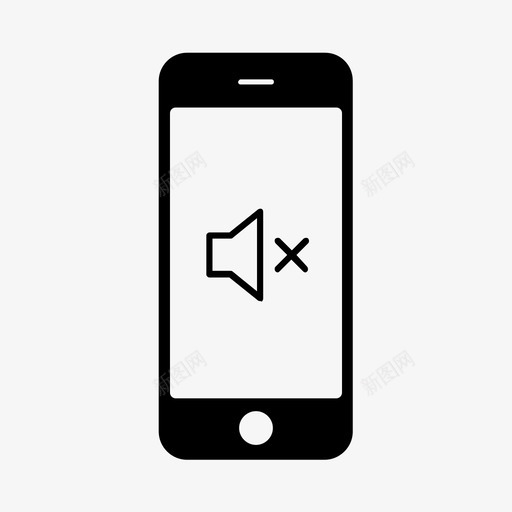 静音电话技术智能手机图标svg_新图网 https://ixintu.com iphone 互动设备 手机 技术 无声音 智能手机 静音电话