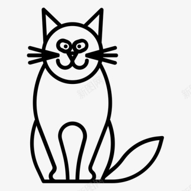 猫雄猫宠物图标图标