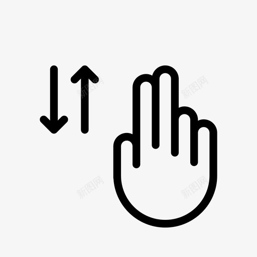2个垂直滚动触摸屏轻触图标svg_新图网 https://ixintu.com 2个垂直滚动 交互式 向下 手 手势 手指 敏感 移动 触摸屏 触摸屏手势集合 轻触